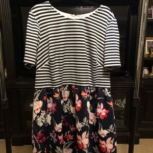 Double Pattern Dress